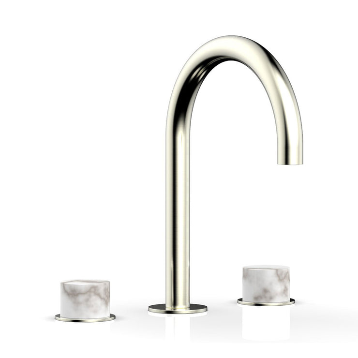 Phylrich Basic II White Marble Handles Widespread Faucet