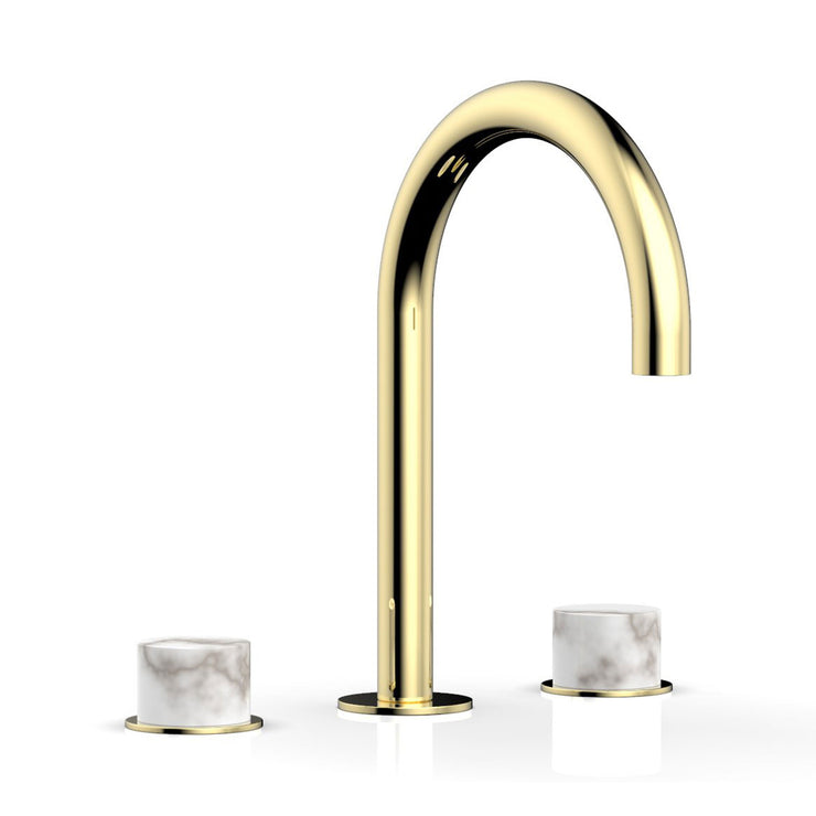 Phylrich Basic II White Marble Handles Widespread Faucet