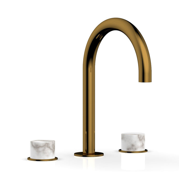 Phylrich Basic II White Marble Handles Widespread Faucet