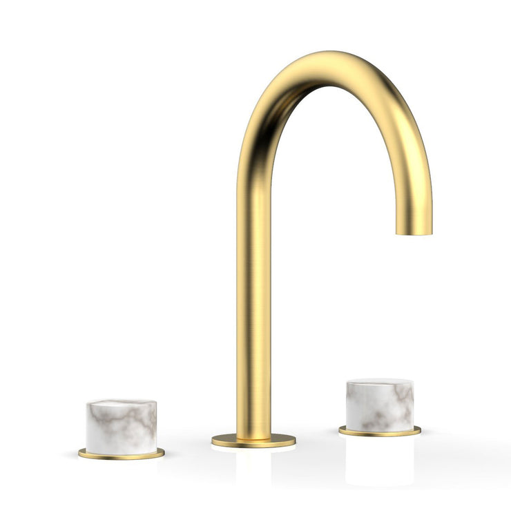 Phylrich Basic II White Marble Handles Widespread Faucet