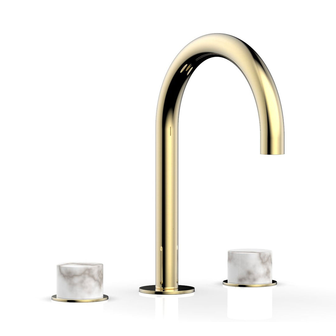 Phylrich Basic II White Marble Handles Widespread Faucet