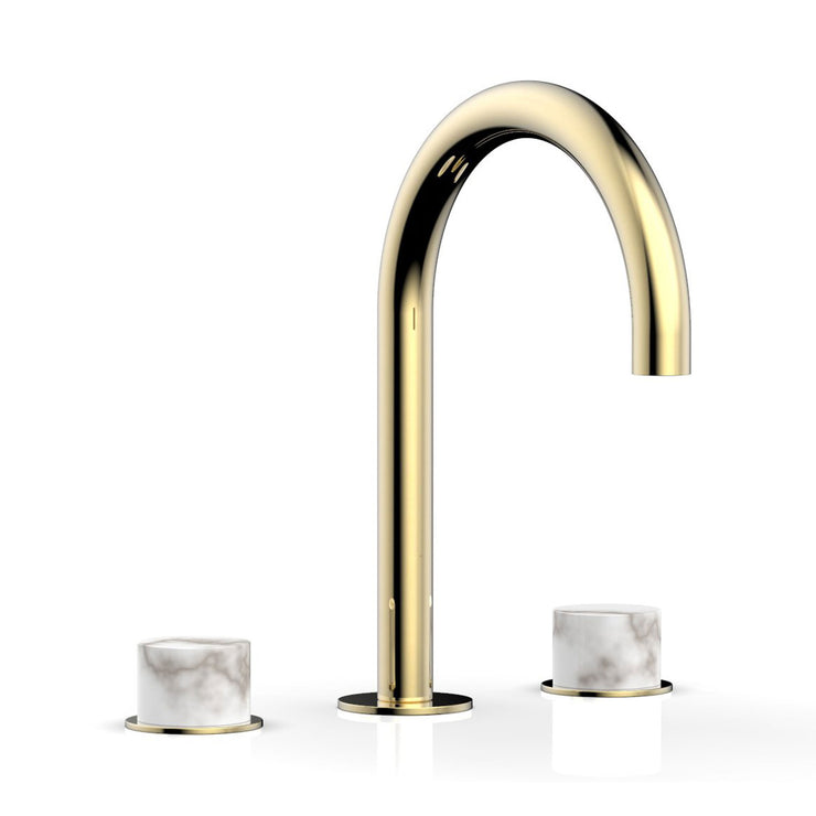 Phylrich Basic II White Marble Handles Widespread Faucet