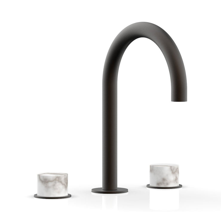 Phylrich Basic II White Marble Handles Widespread Faucet
