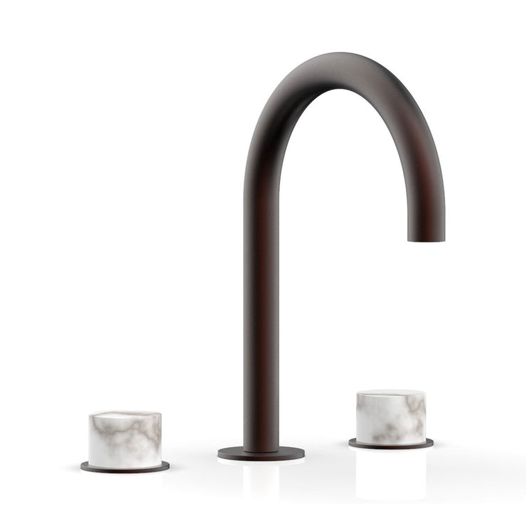 Phylrich Basic II White Marble Handles Widespread Faucet