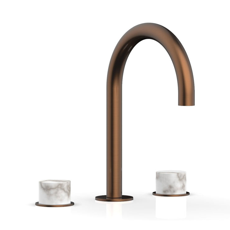 Phylrich Basic II White Marble Handles Widespread Faucet
