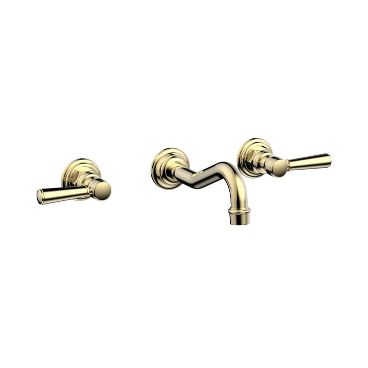 Phylrich Henri Lever Handles Wall Lavatory Set