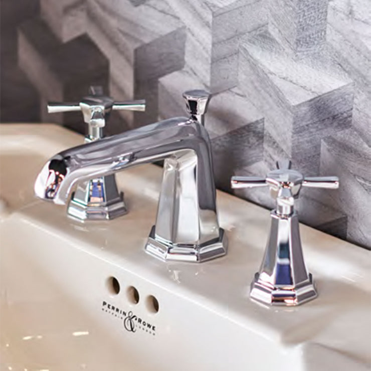 Perrin & Rowe Deco Widespread Bathroom Faucet