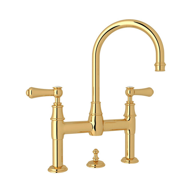 Perrin & Rowe Georgian Era Widespread Bathroom Bridge Faucet