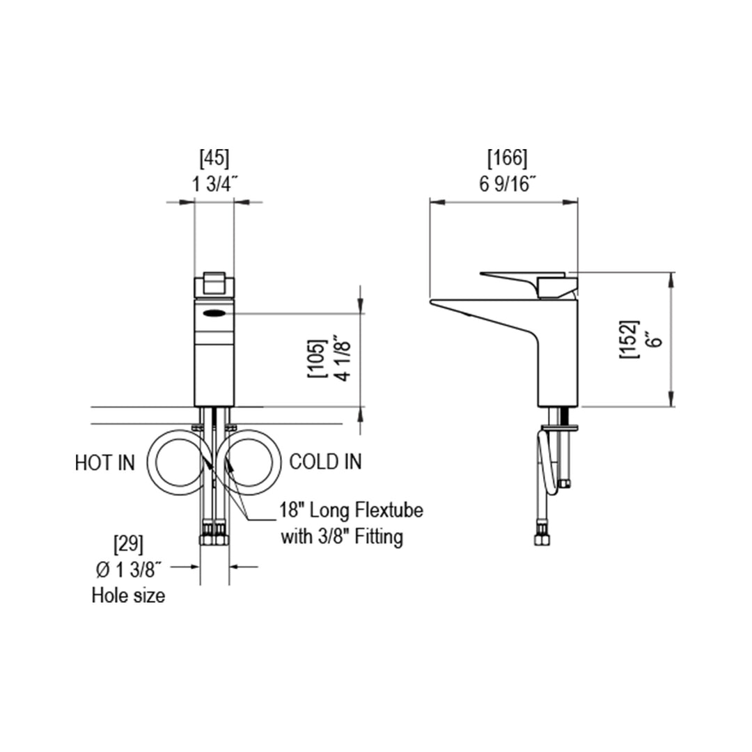 Rubinet Single Control Bathroom Faucet