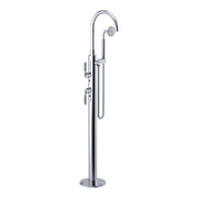Rubinet Floor Mount Tub Filler Bathroom Faucet