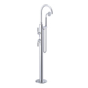 Rubinet Floor Mount Tub Filler Bathroom Faucet