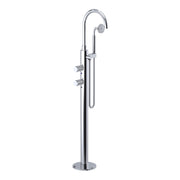 Rubinet Floor Mount Tub Filler Bathroom Faucet