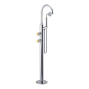 Rubinet Floor Mount Tub Filler Bathroom Faucet
