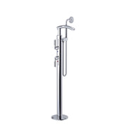 Rubinet Floor Mount Tub Filler Bathroom Faucet