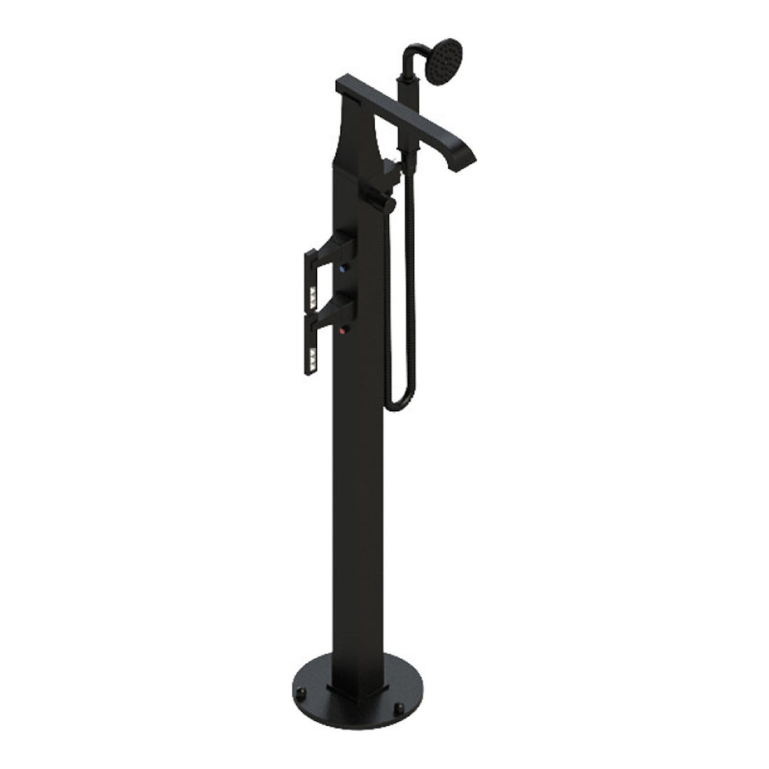 Rubinet Floor Mount Tub Filler Bathroom Faucet