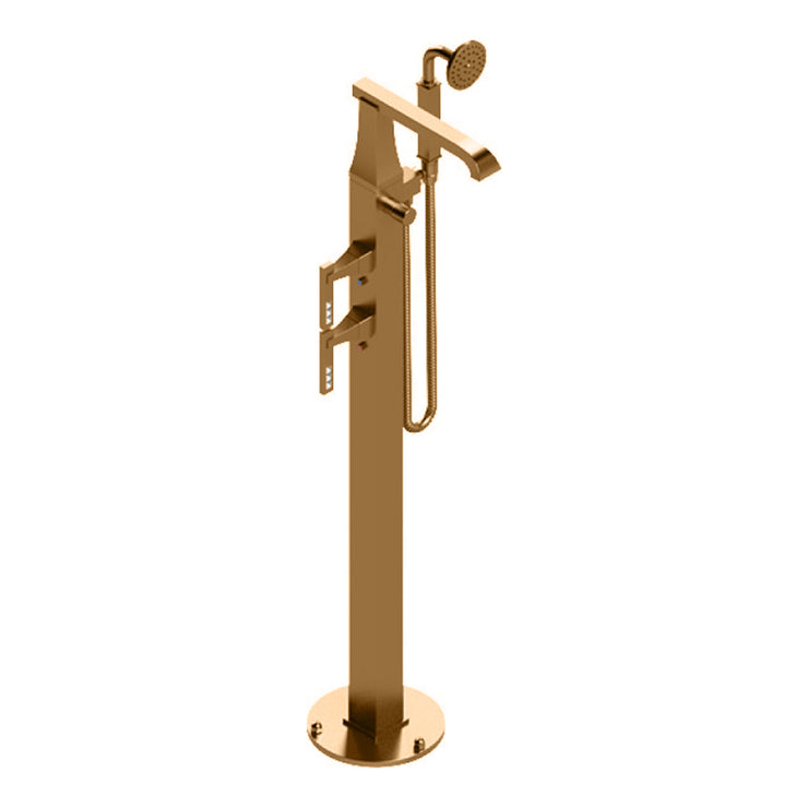 Rubinet Floor Mount Tub Filler Bathroom Faucet