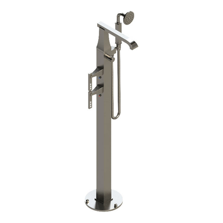 Rubinet Floor Mount Tub Filler Bathroom Faucet