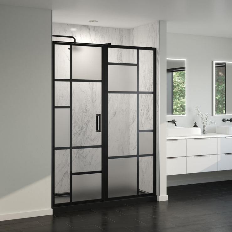 Fleurco Caro Pivot Shower Door In-Line