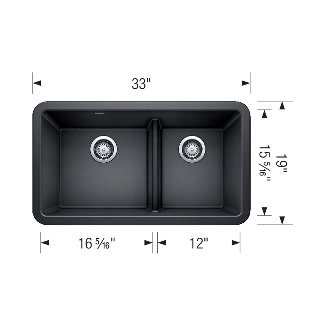Blanco Ikon Double Bowl Kitchen Sink