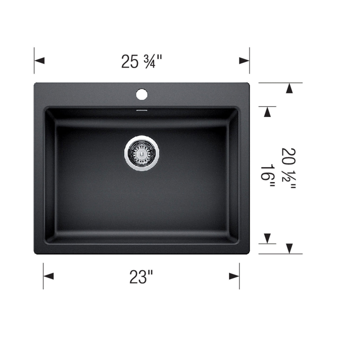 Blanco Precis ADA Single Bowl Kitchen Sink