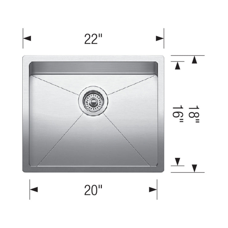 Blanco Quatrus 15 Single Bowl Kitchen Sink