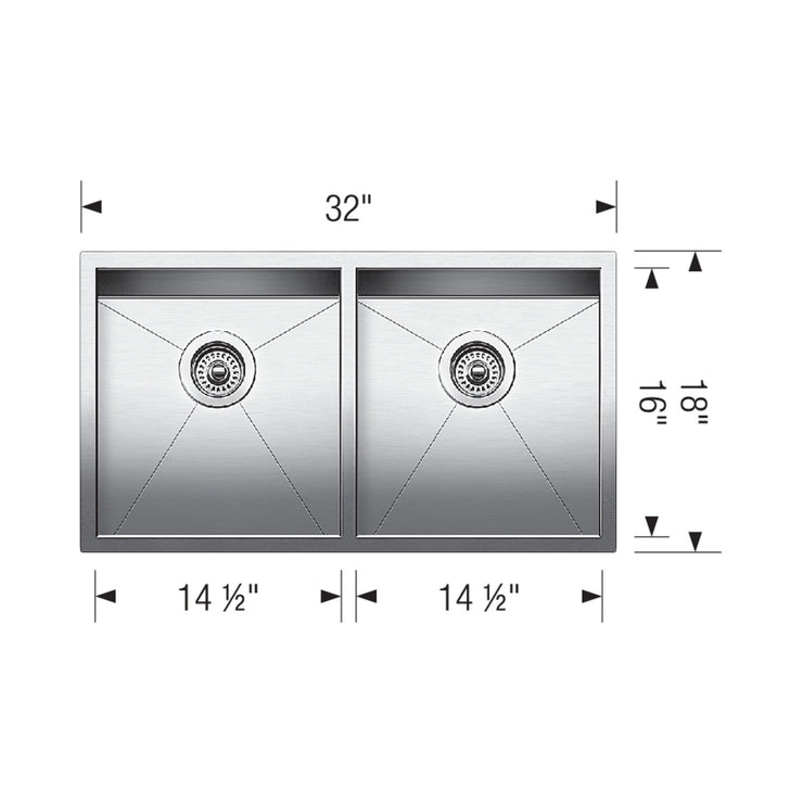 Blanco Quatrus Double Bowl Kitchen Sink