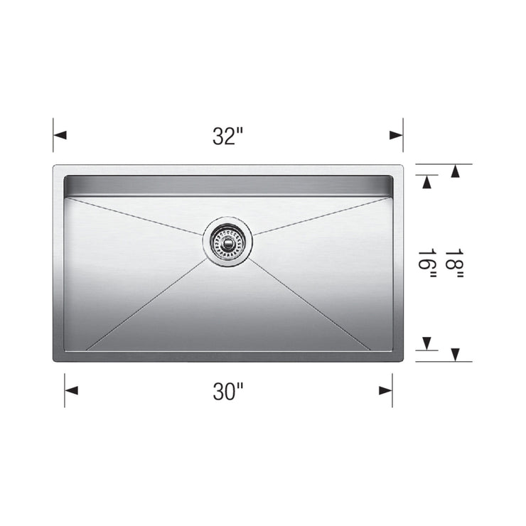 Blanco Radius Single Bowl Kitchen Sink