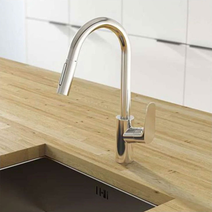 Hansgrohe Focus HighArc 2-Spray Pull Down Kitchen Faucet
