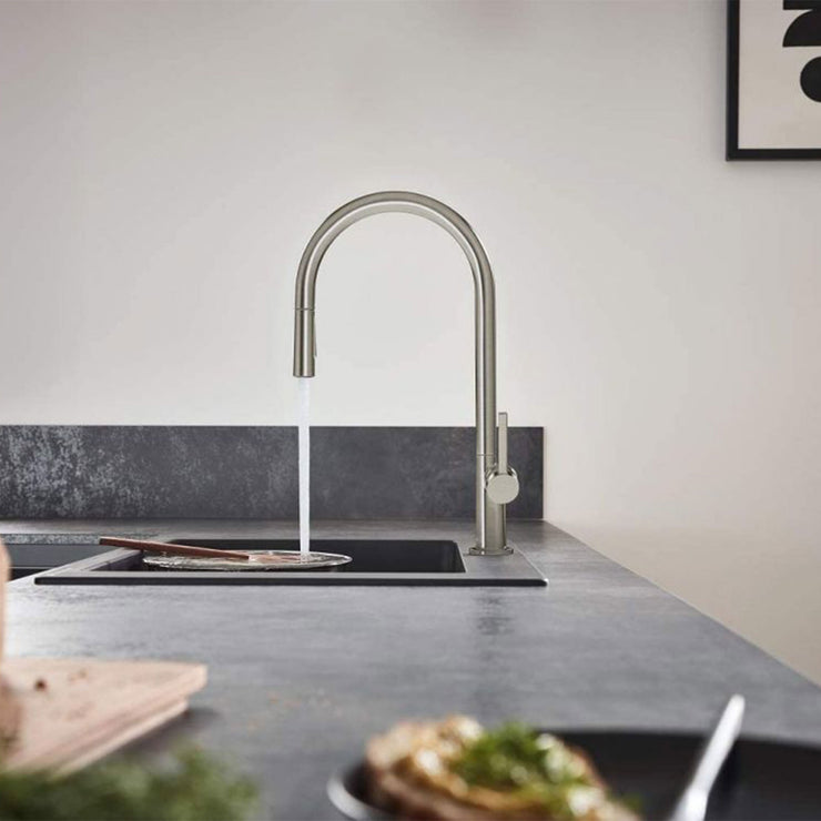 Hansgrohe Talis N HighArc O-Style 2-Spray Pull-Down Kitchen Faucet