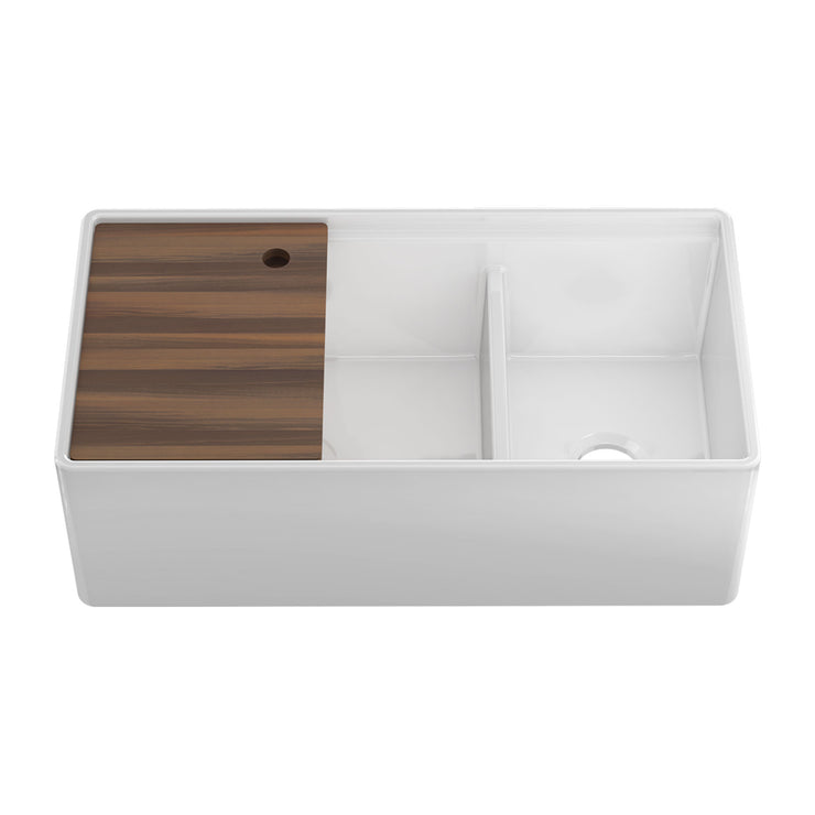 Home Refinements by Julien Fira Double Bowl Kitchen Sink with Accessory
