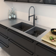 Prochef by Julien ProInox H75 Undermount Black Kitchen Sink with Grid