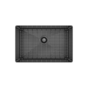 Prochef by Julien ProInox H75 Undermount Black Kitchen Sink with Grid