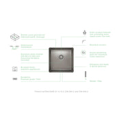 Prochef by Julien ProInox H75 Double Bowl Undermount Kitchen Sink