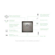 Prochef by Julien ProInox H75 Single Bowl Undermount Kitchen Sink