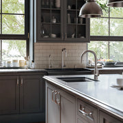 Shaw 33" Shaker Low Divide Double Bowl Apron Front Fireclay Kitchen Sink