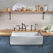Shaw 36" Shaker Single Bowl Apron Front Fireclay Kitchen Sink