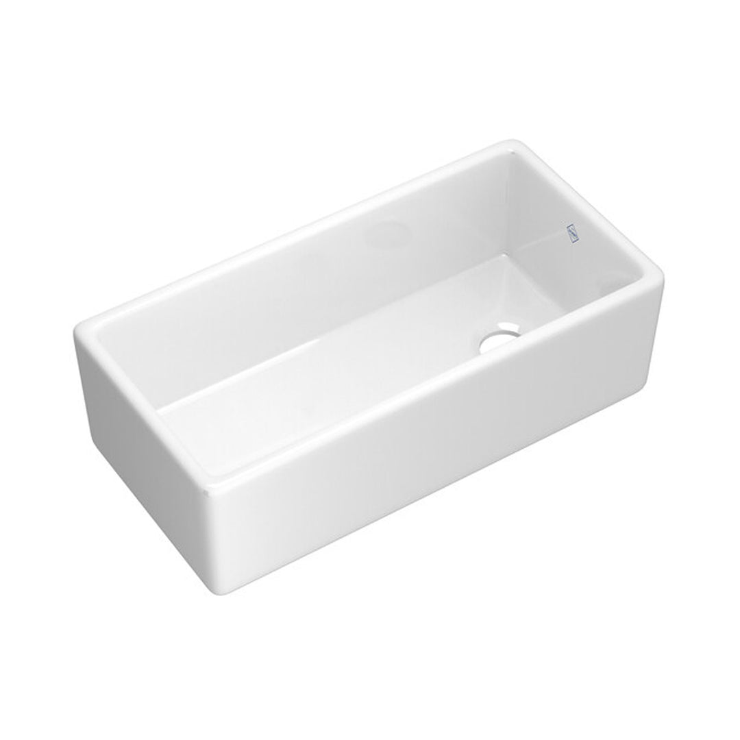 Shaw 36" Shaker Single Bowl Apron Front Fireclay Kitchen Sink