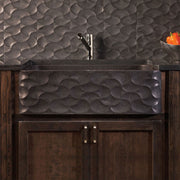 Stone Forest Wave Front Farmhouse Kitchen Sink