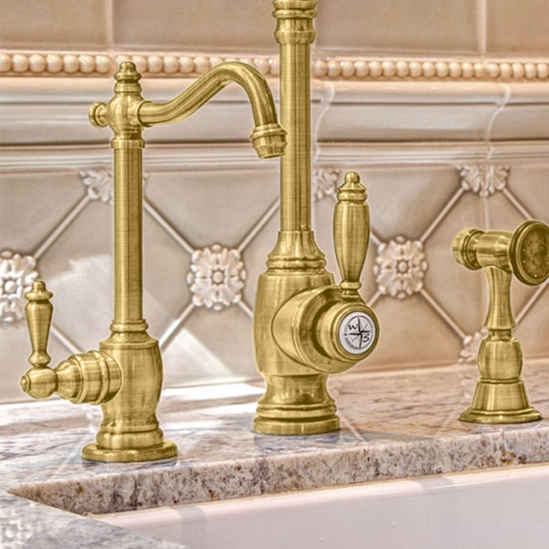 Waterstone Annapolis Kitchen Faucet Satin Brass