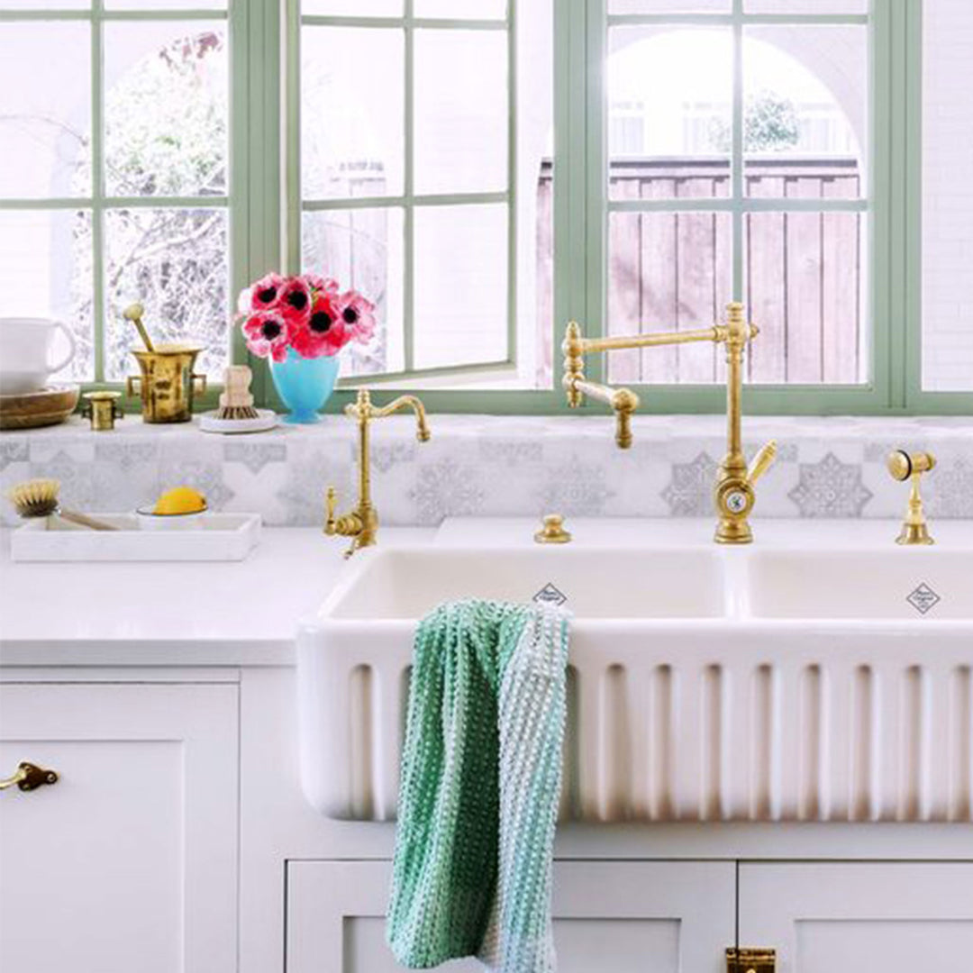 Waterstone Annapolis Kitchen Faucet Satin Brass