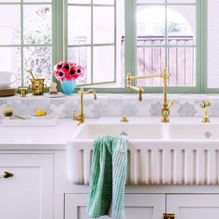 Waterstone Annapolis Kitchen Faucet Satin Brass