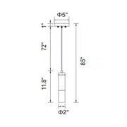 CWI Lighting Anem 1-Light Pendant