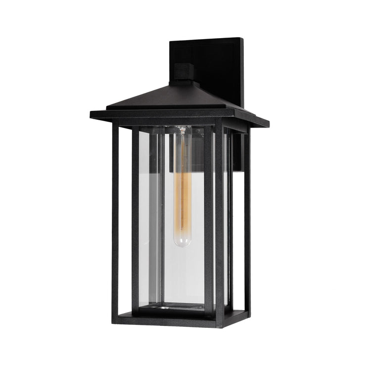 CWI Lighting Crawford 1-Light Black Outdoor Wall Light