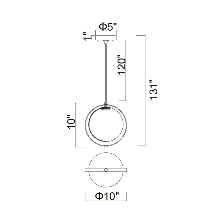 CWI Lighting Da Vinci 1-Light Pendant