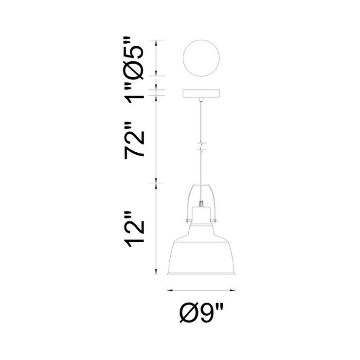 CWI Lighting Elisa 1-Light Pendant