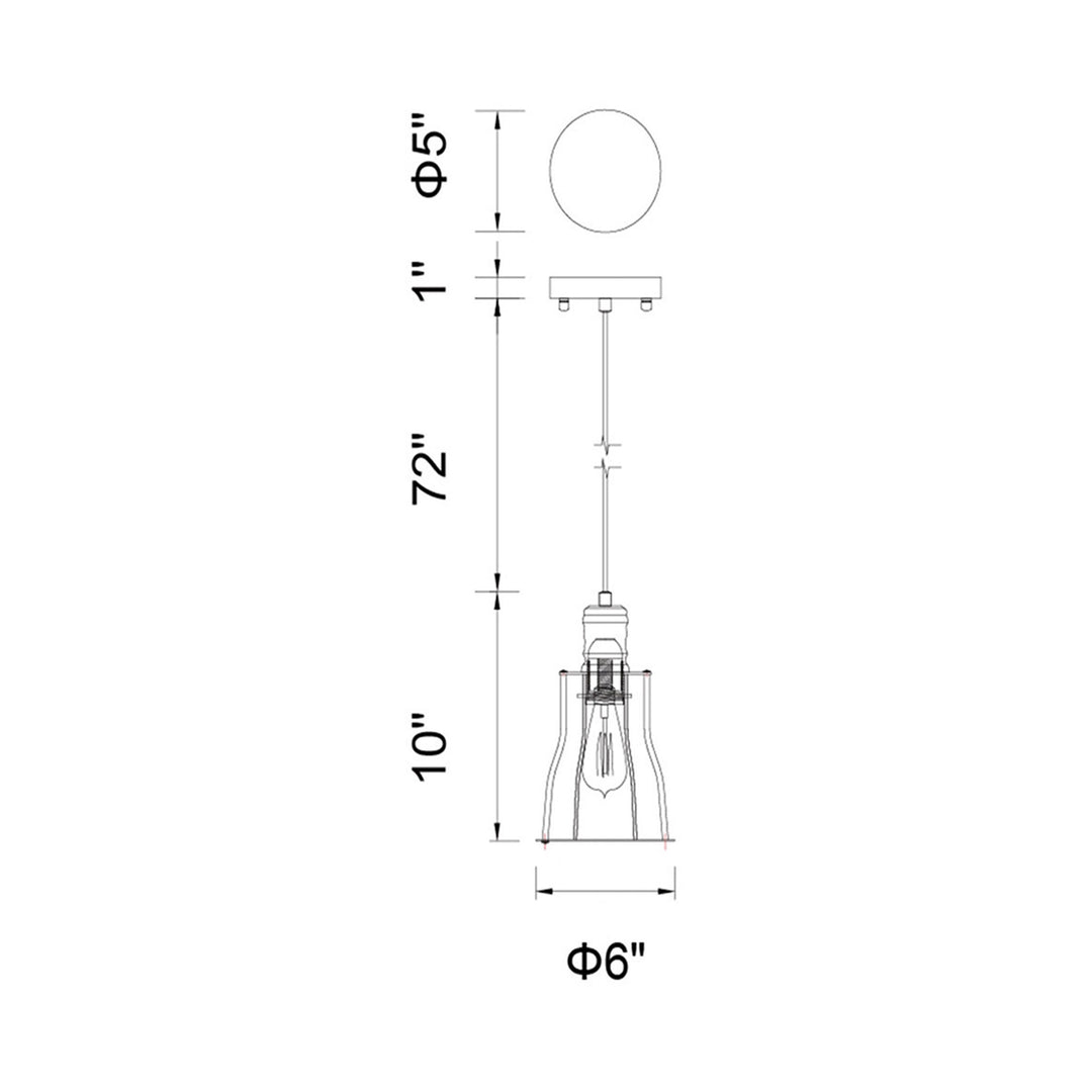 CWI Lighting Graham 1-Light Pendant
