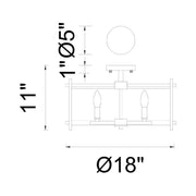 CWI Lighting Miette 4-Light Flush Mount