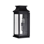 CWI Lighting Milford 2-Light Outdoor Black Wall Lantern