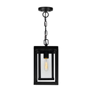 CWI Lighting Mulvane 1-Light Black Outdoor Hanging Light