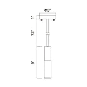 CWI Lighting Pipes 1-Light Pendant